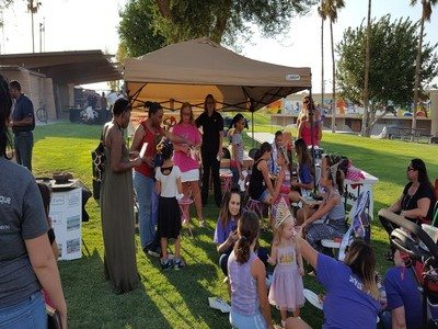 Face painting at National Night Out